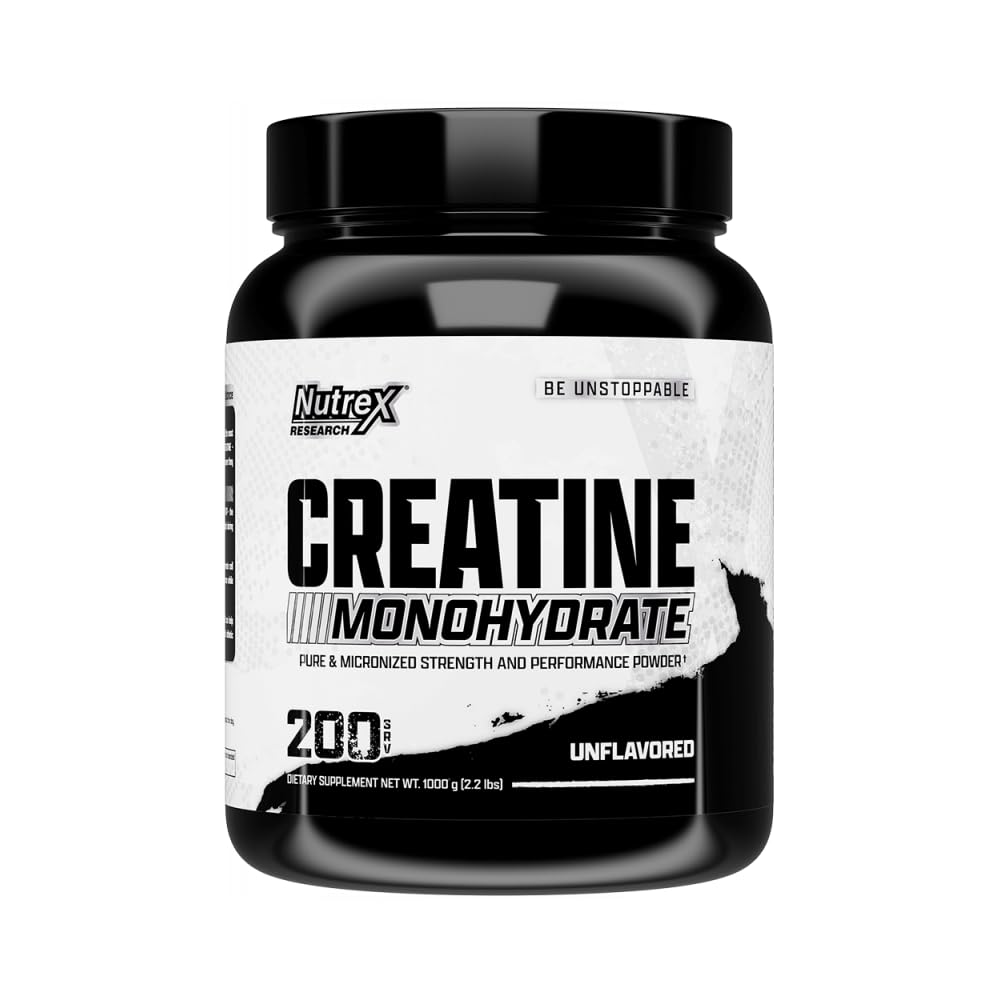 Micronized Creatine Monohydrate Powder 200 Servings 1KG Unflavored C24128