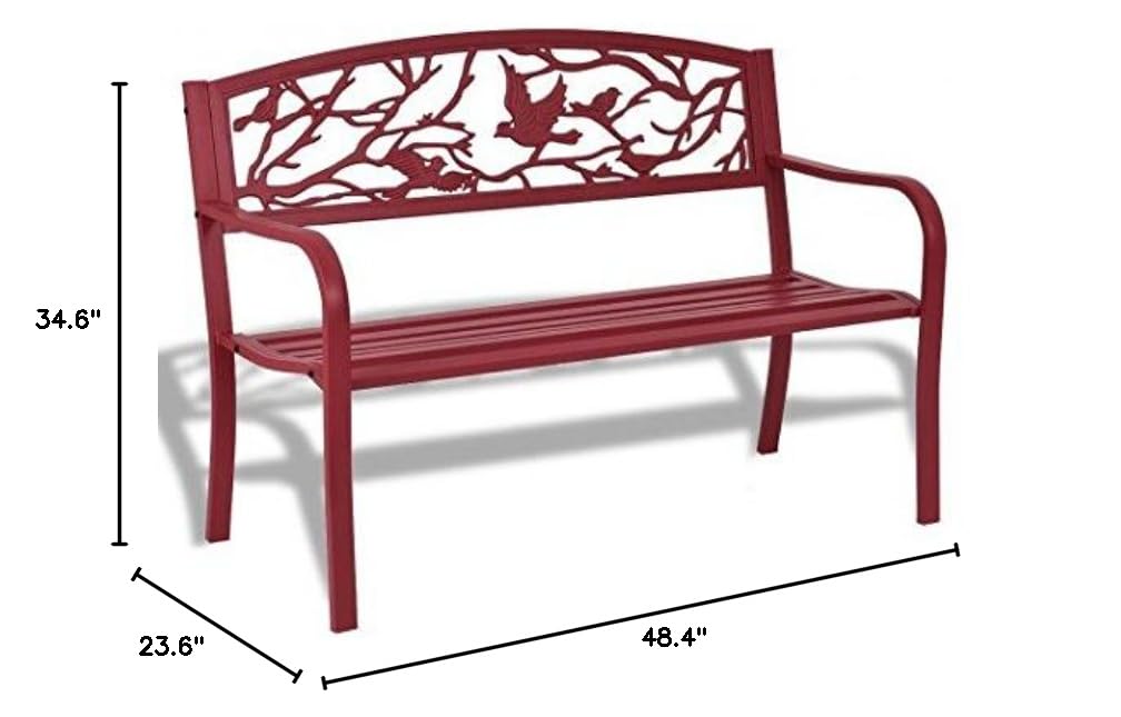 Steel and cast iron Outdoor Bench C612