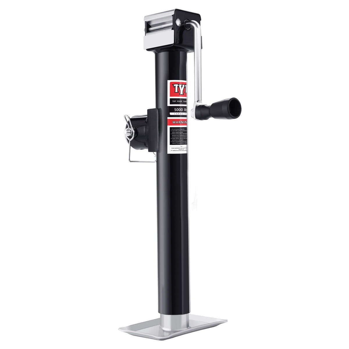 5000lbs Weld On Swivel Trailer Jack, 15" Vertical Travel E762