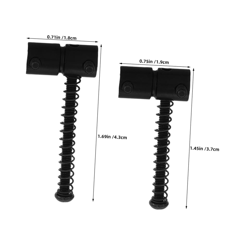 4-string Bass Guitar Metal Bridge Saddles 2 Sets Black E3937