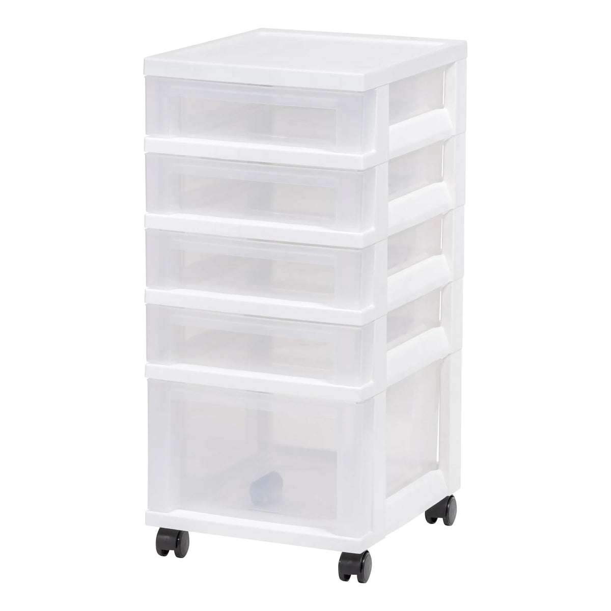 5 Drawer Rolling Storage Cart with Organizer Top F9644