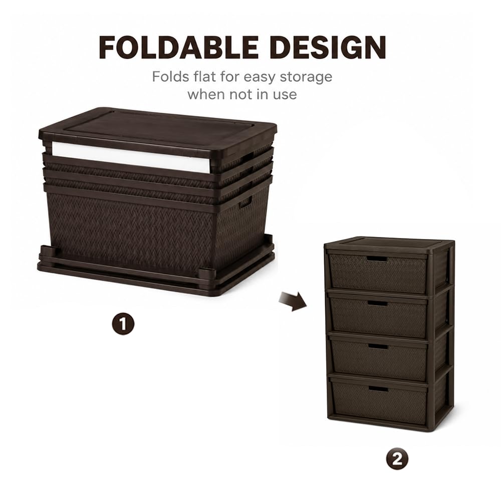 4 Drawer Plastic Storage Organizer V77856