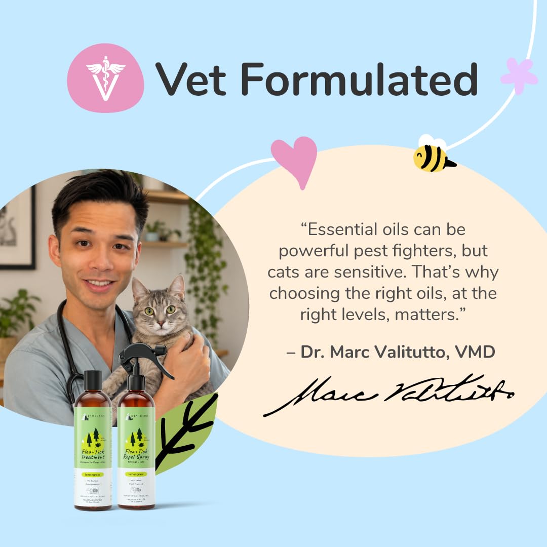 Lemongrass Flea & Tick Shampoo for Dogs & Cats 12 fl oz M94788