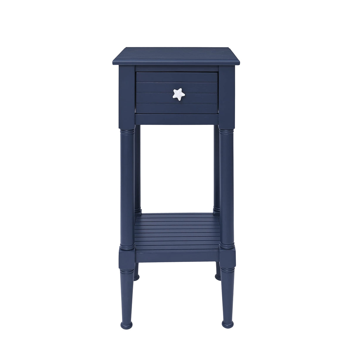 Navy Small Accent Table with Storage W72114