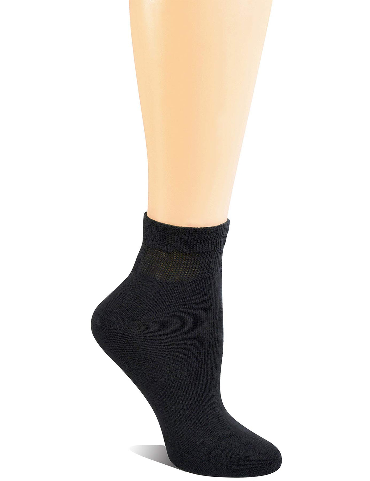 Cotton Ankle Dress Socks with Seamless Toe L3939