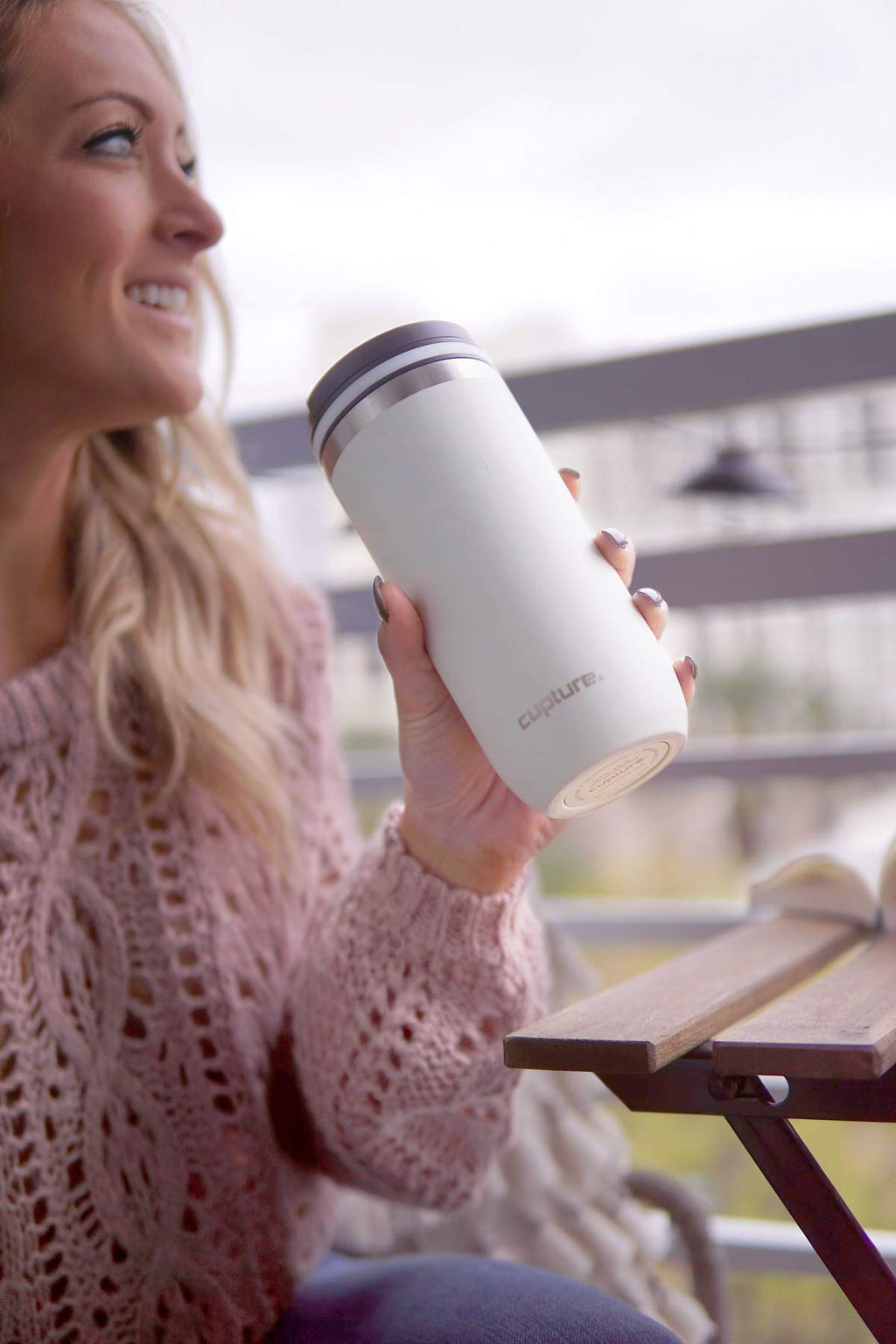 16 oz Stainless Steel Travel Mug D776