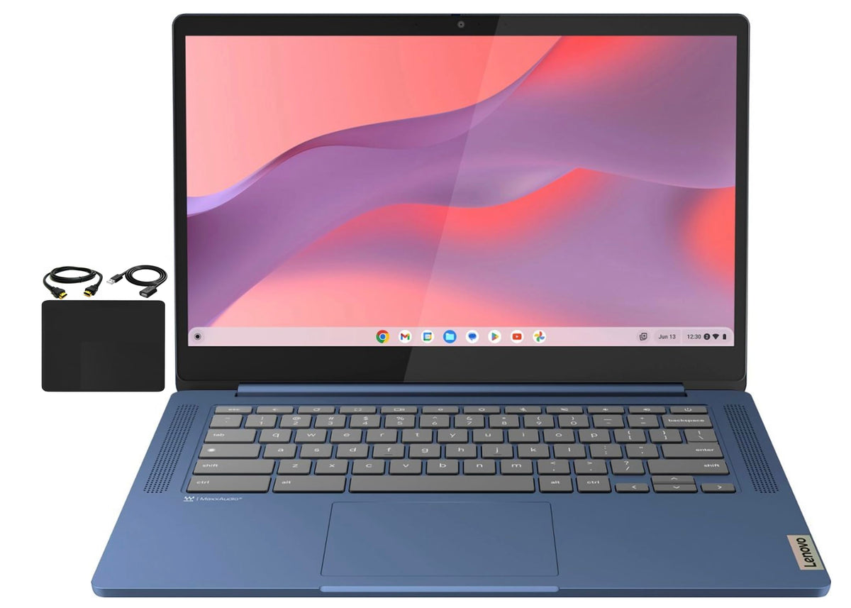 14'' FHD Touchscreen Slim Light Laptop Computer, 4GB RAM, 64GB eMMC, Chrome OS, Abyss Blue H4094