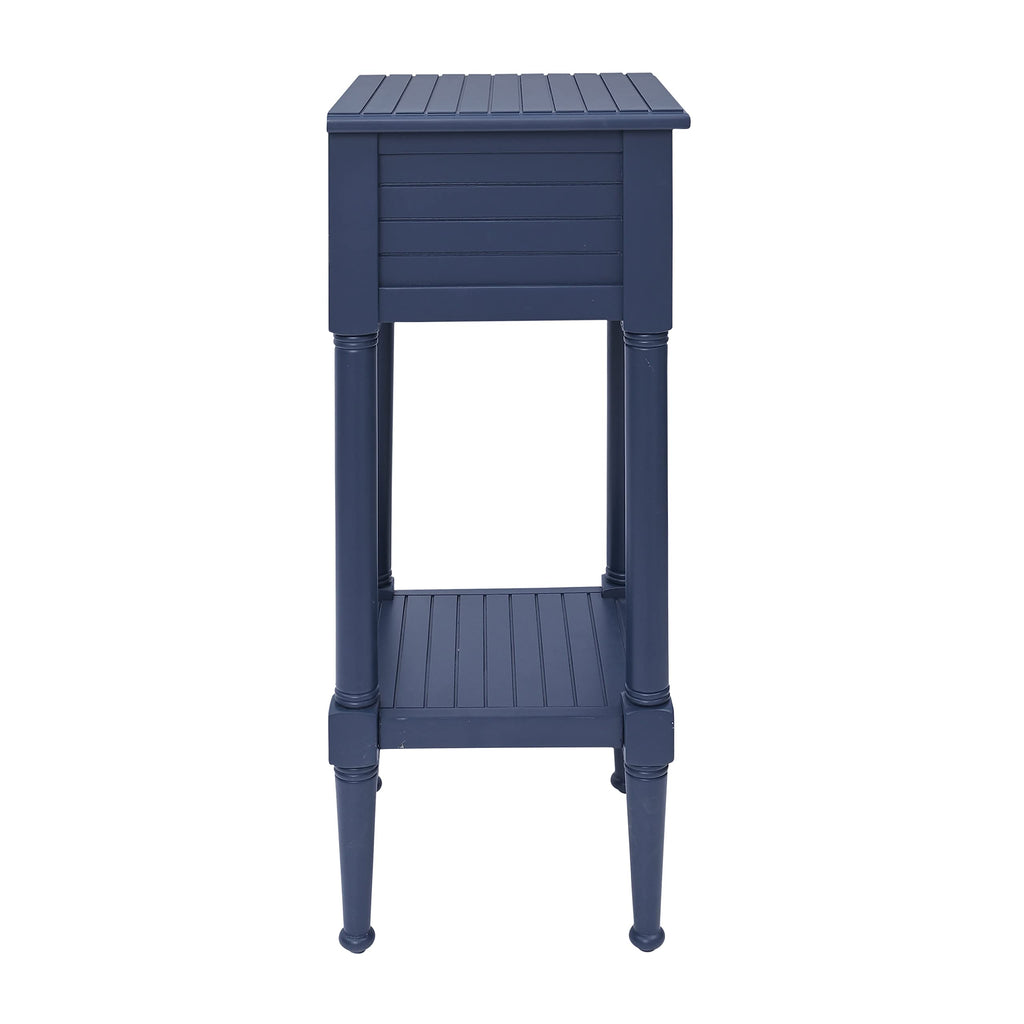 Navy Small Accent Table with Storage W72114