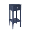 Navy Small Accent Table with Storage W72114
