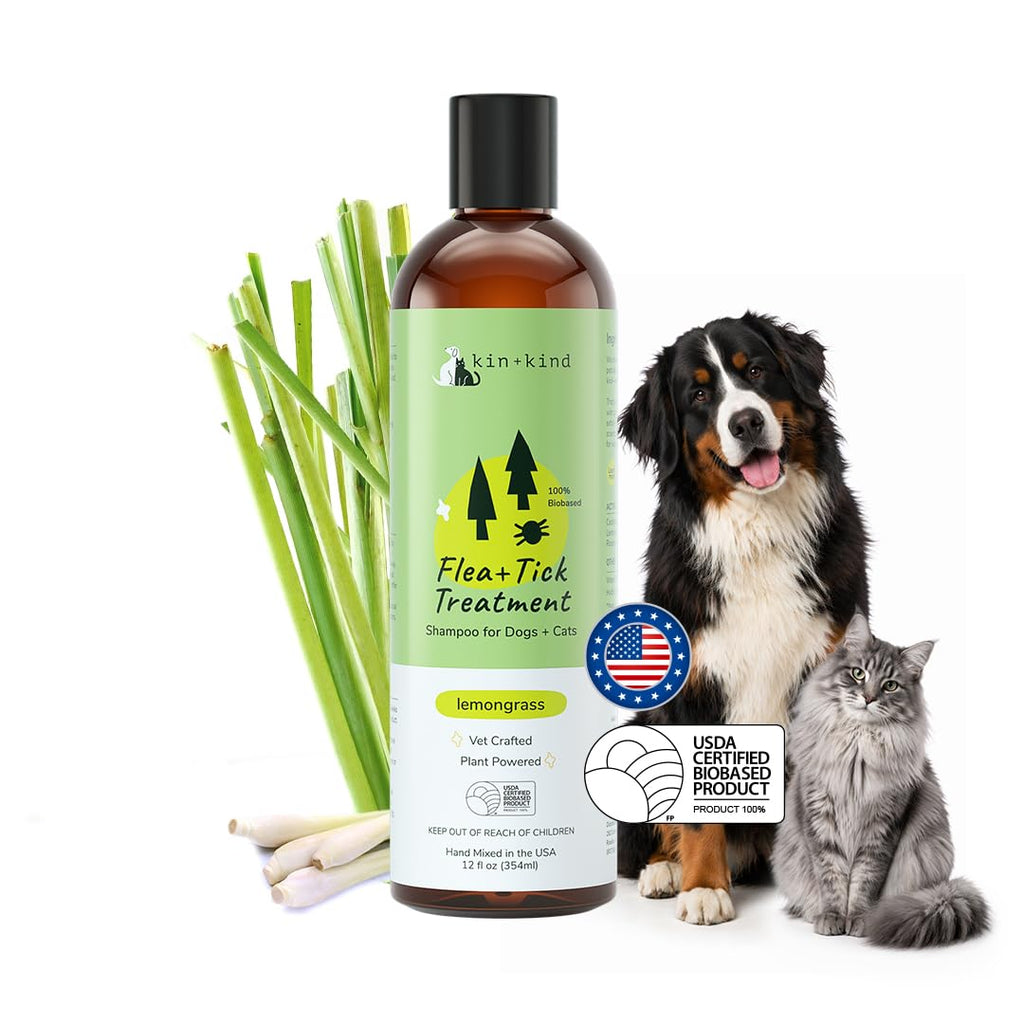 Lemongrass Flea & Tick Shampoo for Dogs & Cats 12 fl oz M94788