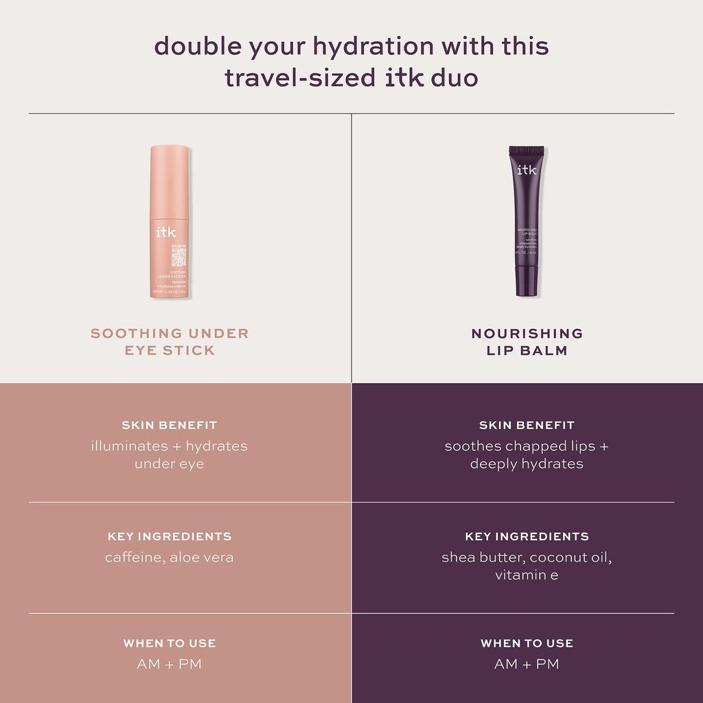 Biotin Castor Oil Shampoo & Conditioner, Eye Stick + Shea Butter Lip Balm T376