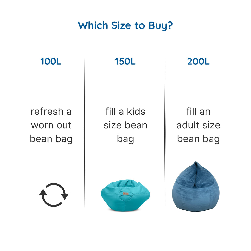 100L High-Density Polystyrene Bean Bag Refill R656828