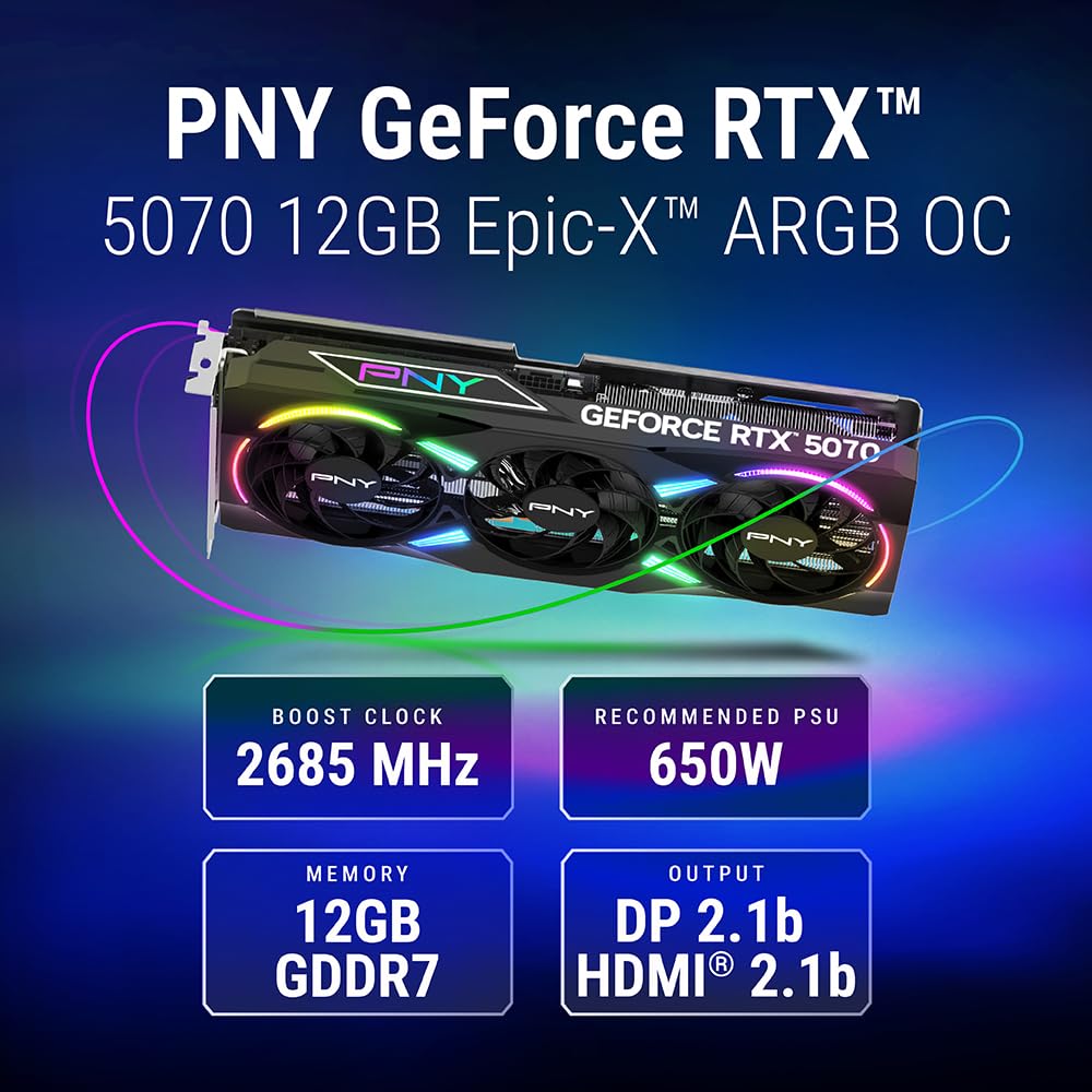 NVIDIA GeForce RTX 5070 Triple-Fan Graphics Card H569