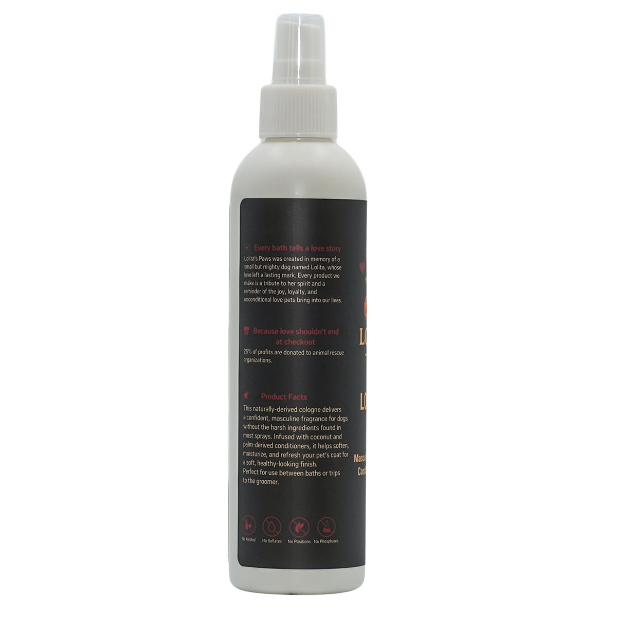 Masculine Dog Cologne Deodorizing Pet Spray 8 oz R2981