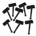 4-string Bass Guitar Metal Bridge Saddles 2 Sets Black E3937