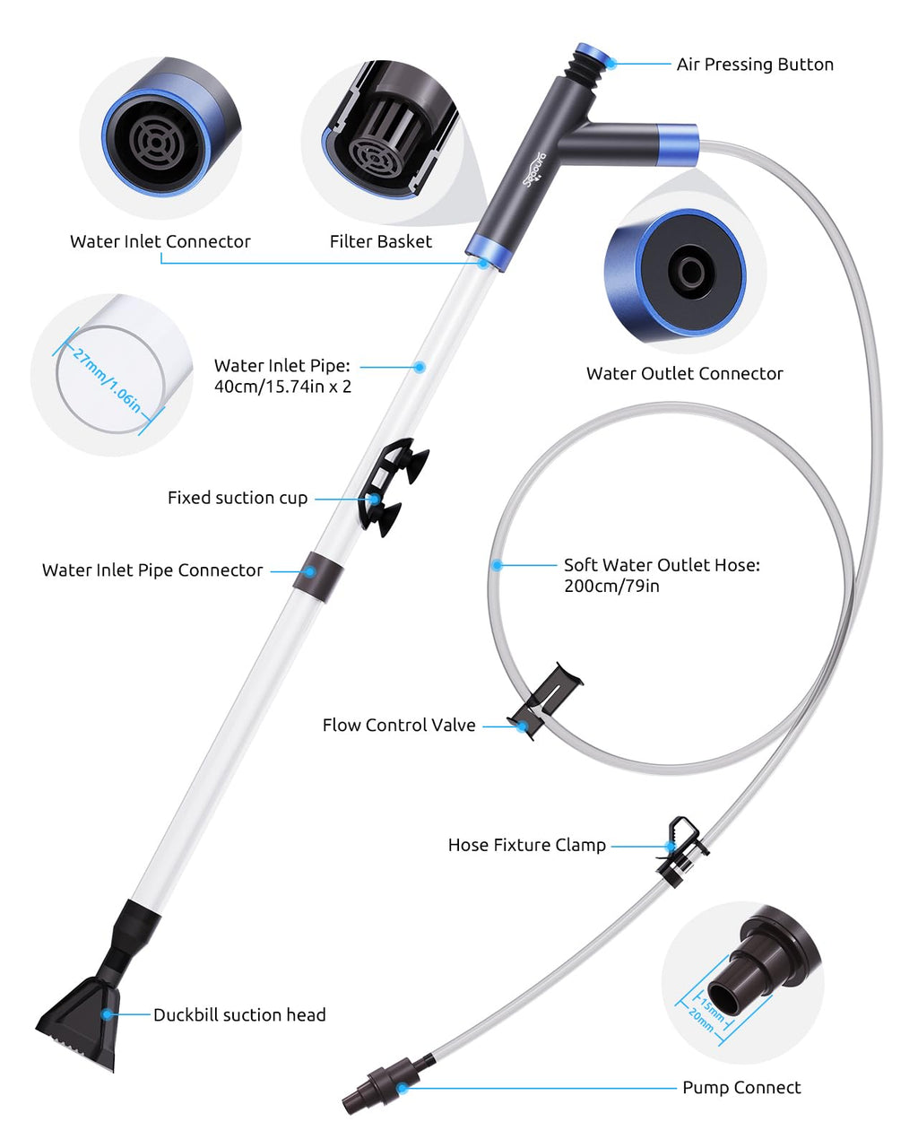 Aquarium Siphon Vacuum Cleaning Kit S897