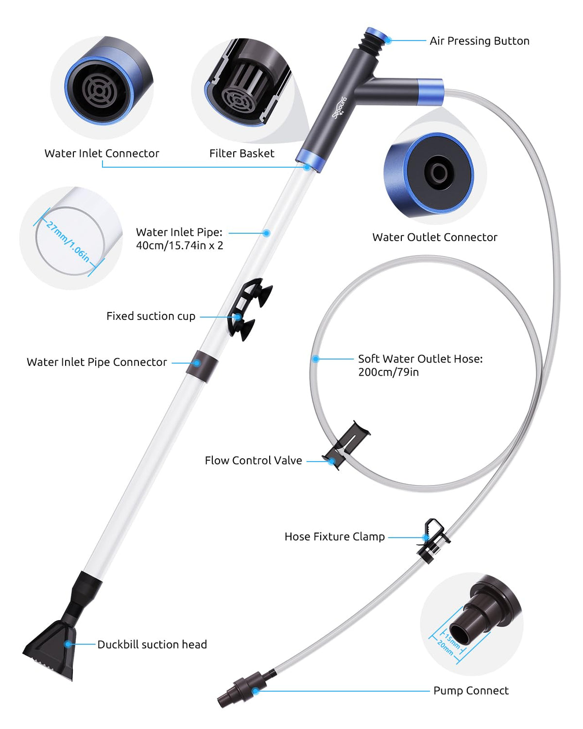 Aquarium Siphon Vacuum Cleaning Kit S897