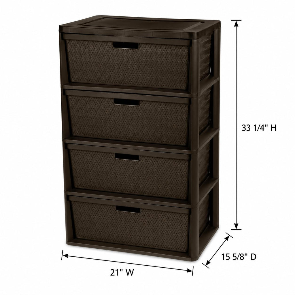 4 Drawer Plastic Storage Organizer V77856