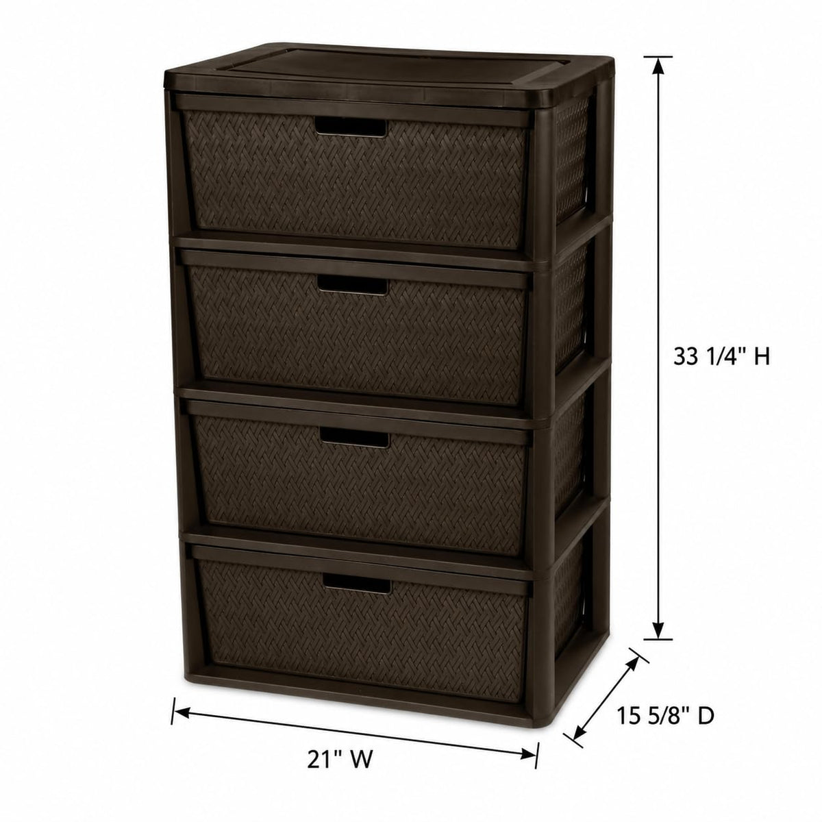 4 Drawer Plastic Storage Organizer V77856