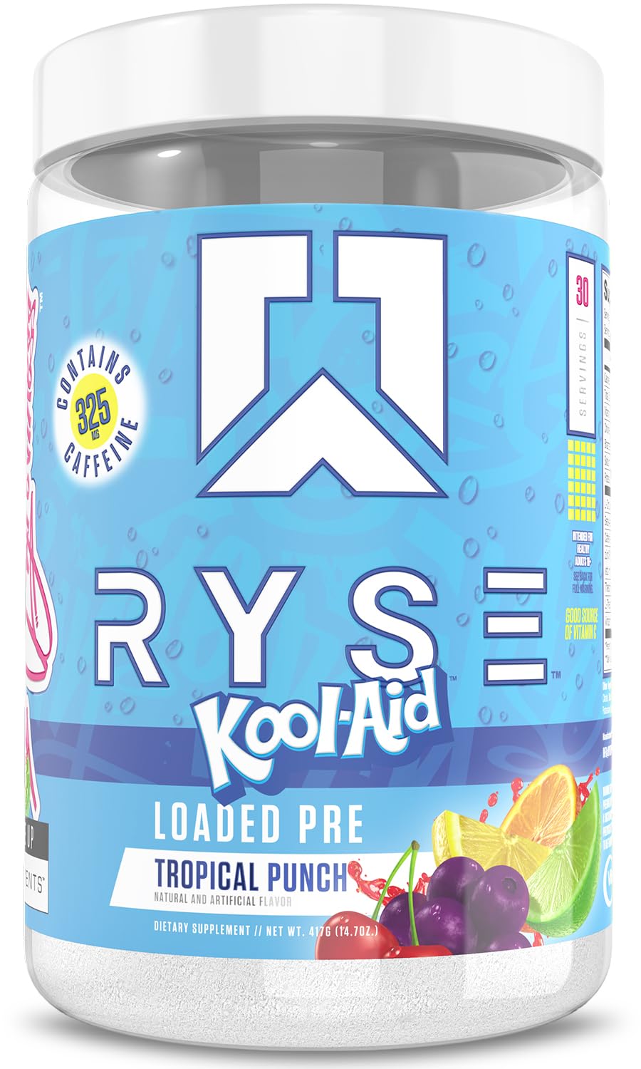 Pre Workout Powder Tropical Punch 300mg Caffeine 30 Servings R882416