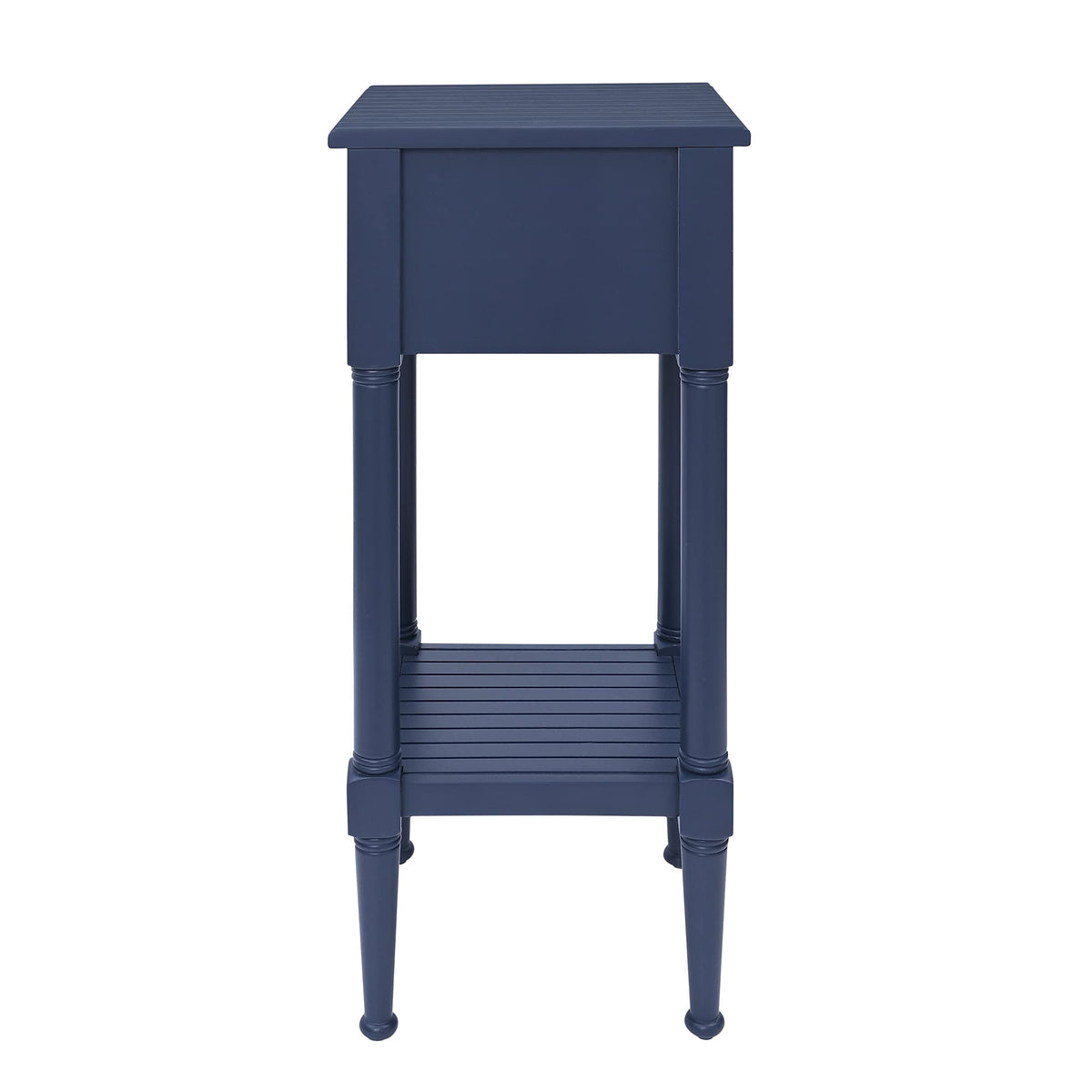 Navy Small Accent Table with Storage W72114