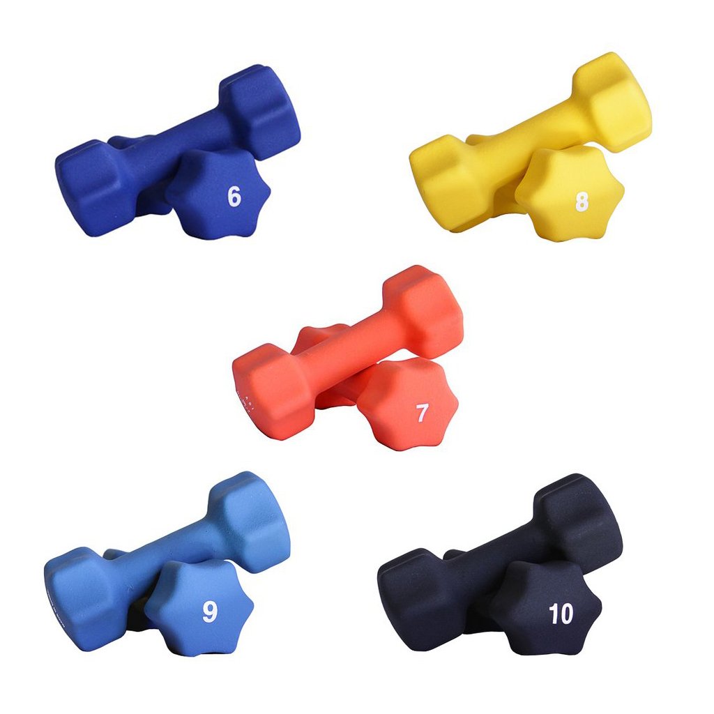 Neoprene Dumbbell Set with Rack M287