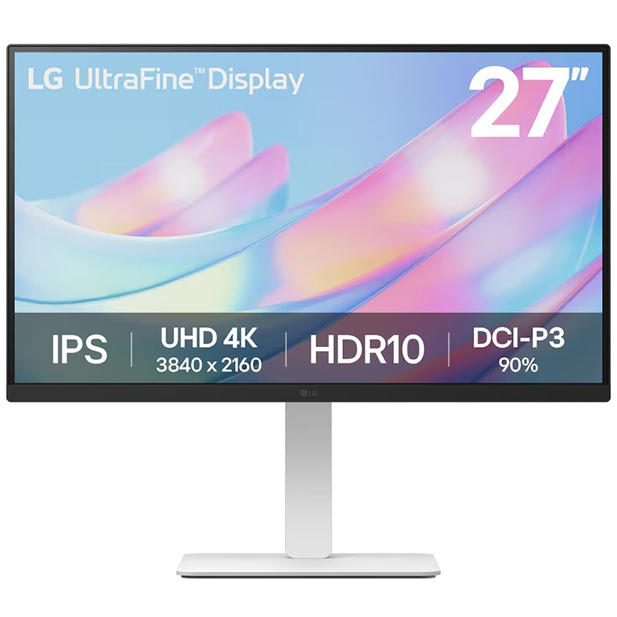 27" 4K UHD IPS Computer Monitor with HDR10, USB-C, White X2407
