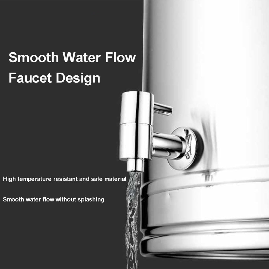 304 Stainless Steel Airtight Food Storage Container with Lid Faucet and Handles F326635