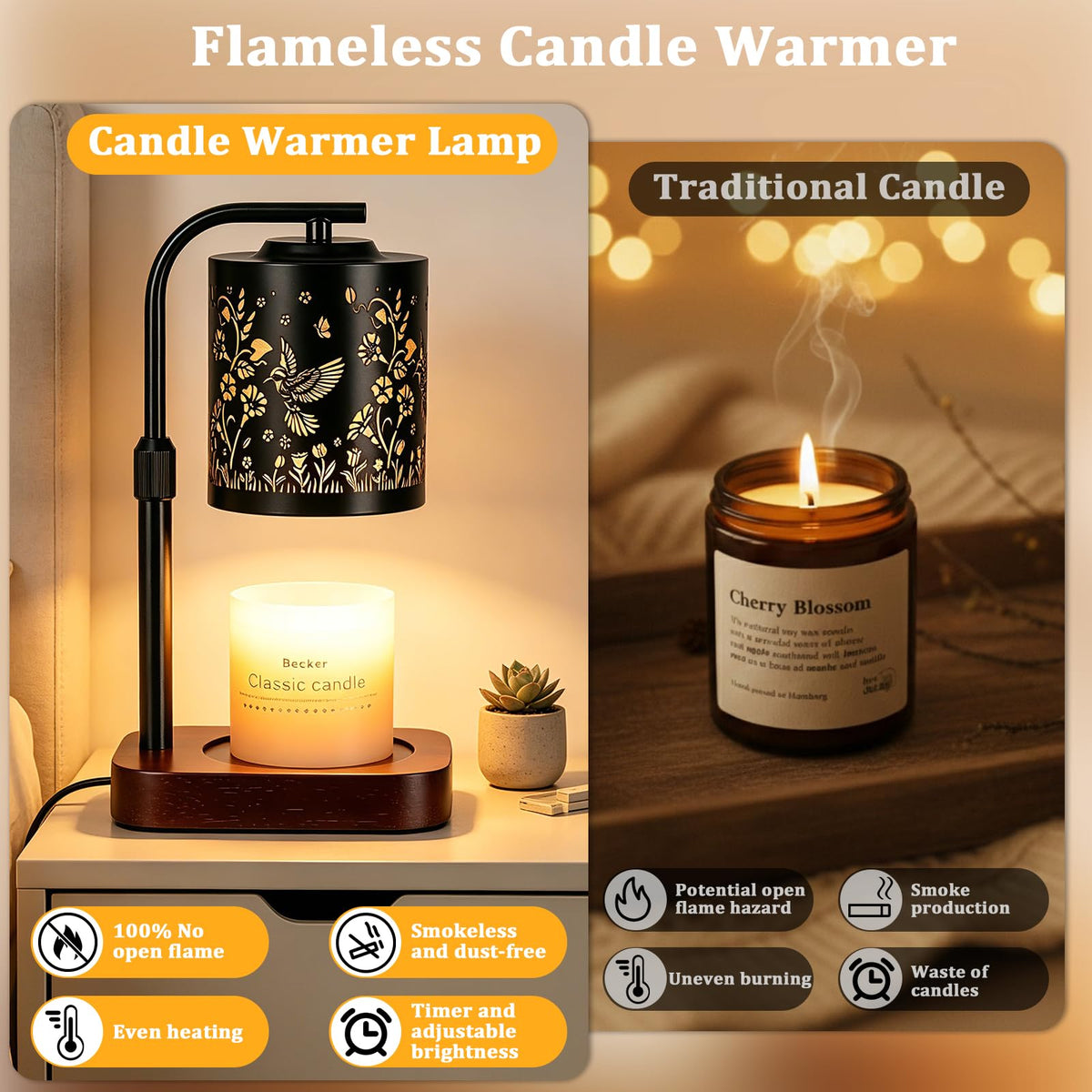 Candle Warmer Lamp with Timer & Dimmer P5057