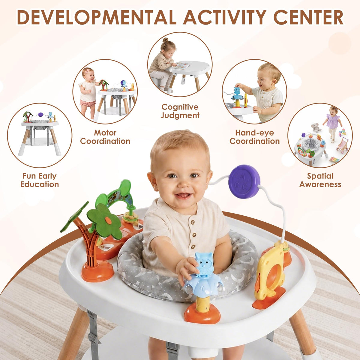 Baby Activity Center, 6-in-1 Stationary Jumper R369465