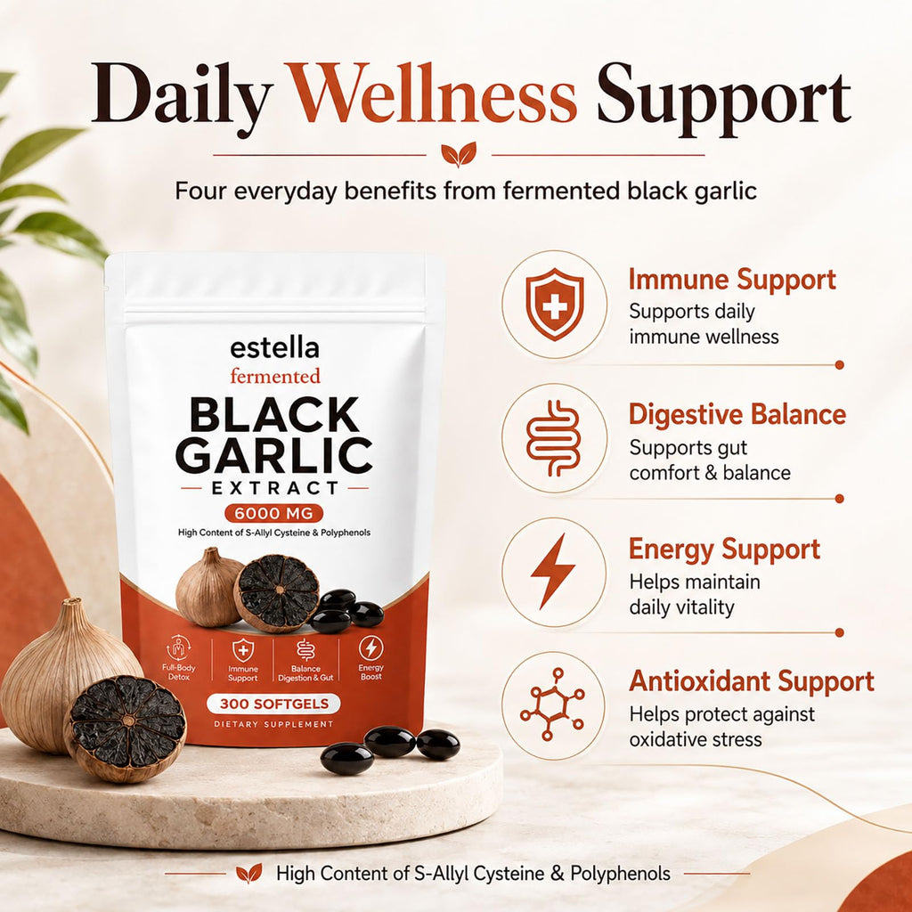 Fermented Black Garlic Extract Softgels, Vegan, Non-GMO, 300 Count M31872