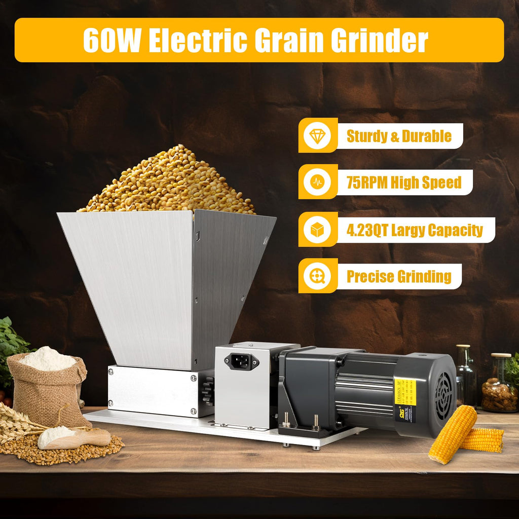 110V 60W Stainless Steel Grain Mill P735620