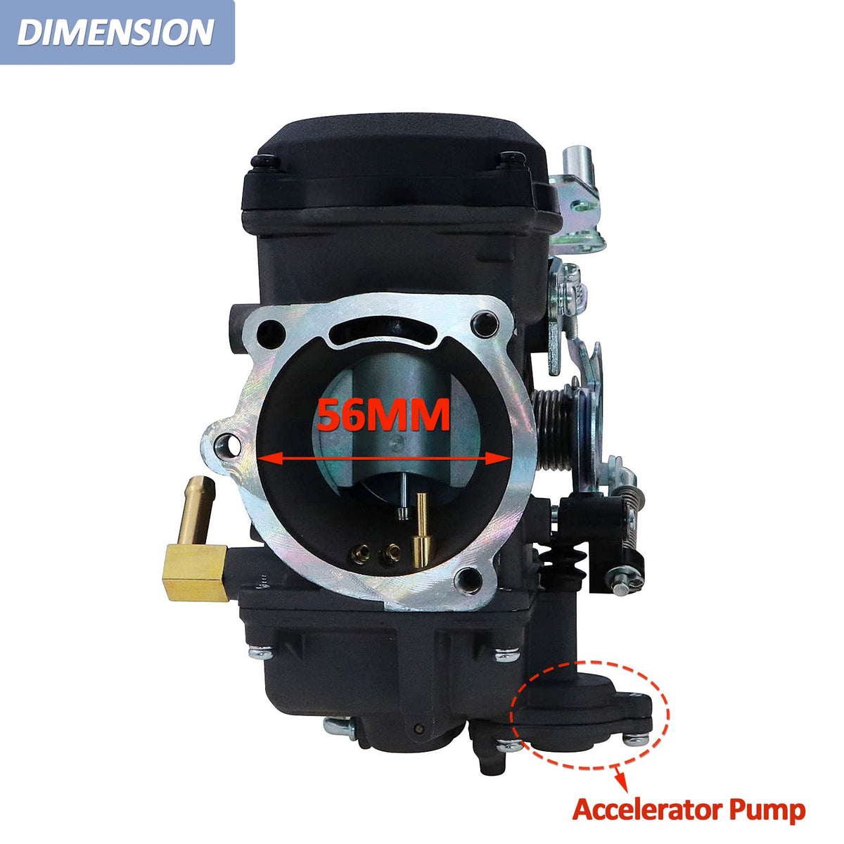 CV40 Carburetor & Intake Manifold Red Y6042