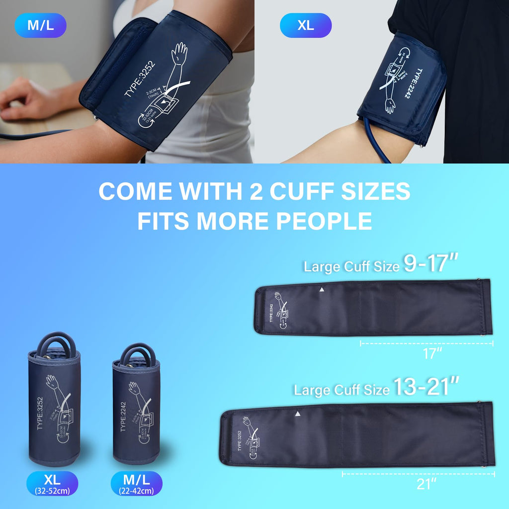 Automatic Upper Arm Blood Pressure Monitor with 5.4 inch LED Screen H413644