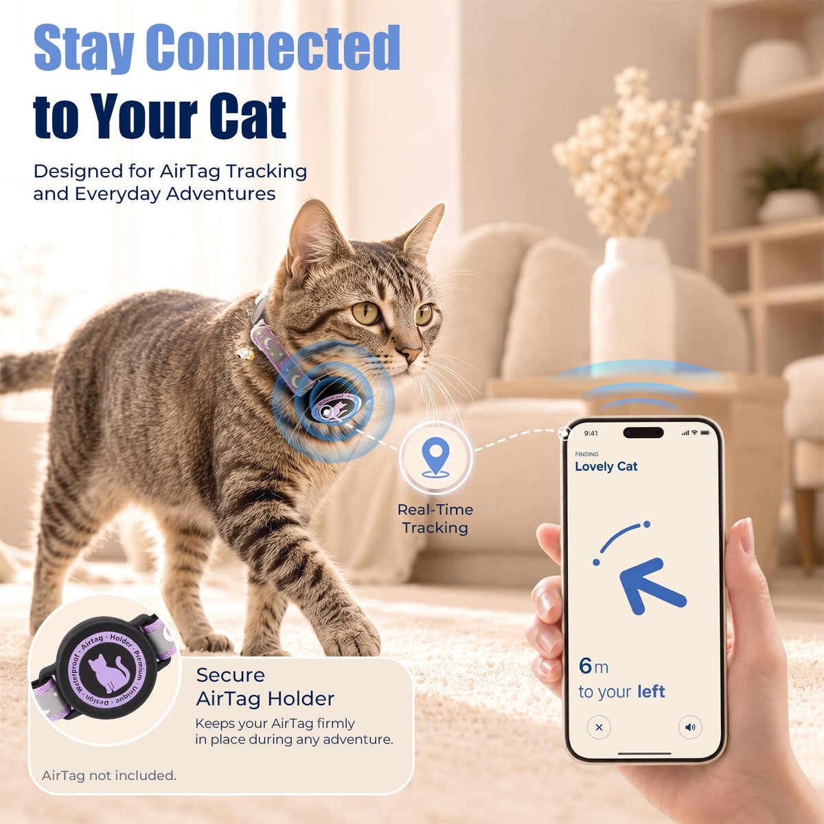 Cat Collar with Waterproof Holder F533892