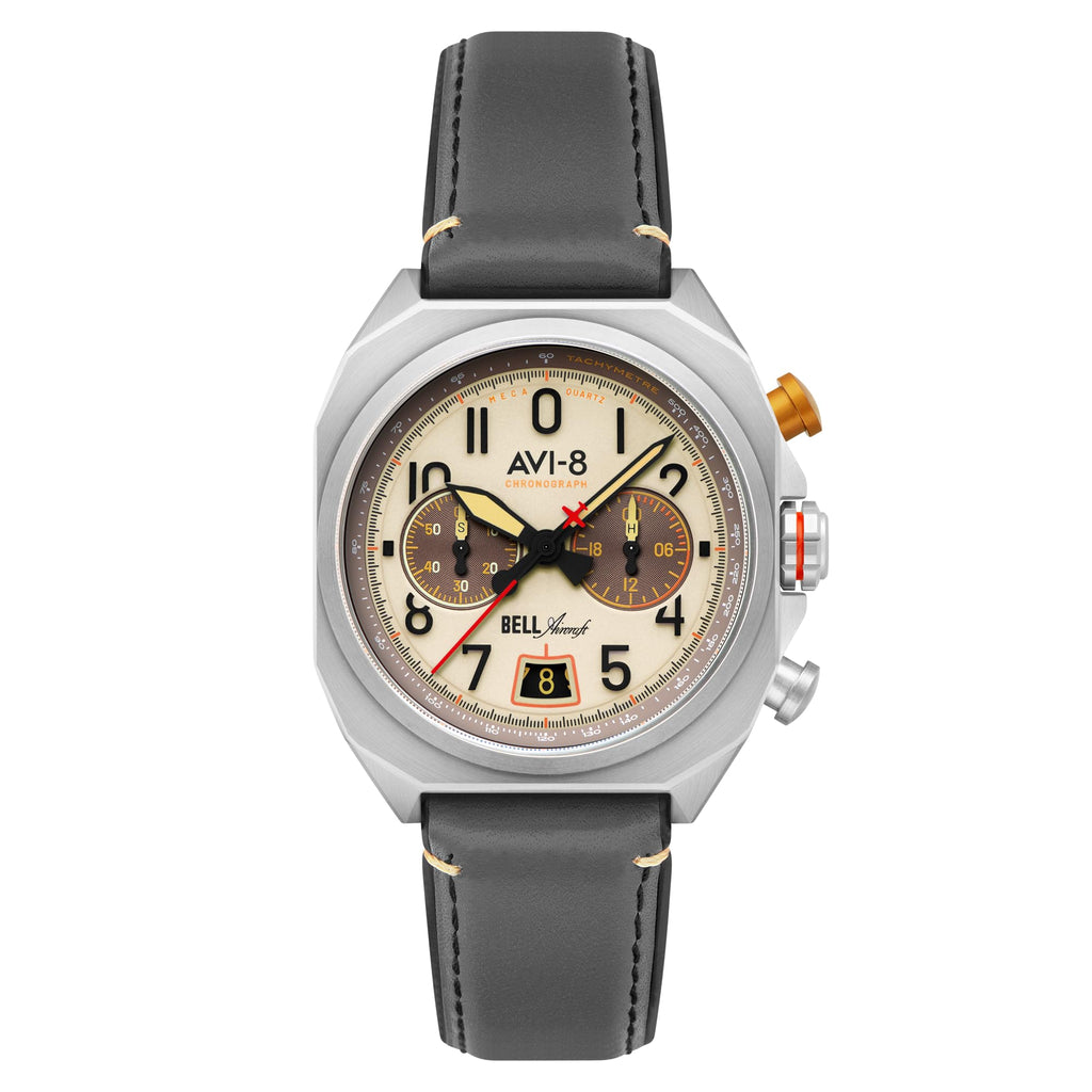 41mm Chronograph Watch with Leather Strap N591585