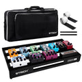 Aluminum Alloy Lightweight 28'' x 13.78'' Extra Large Guitar Pedal Board with Carry Bag S223005