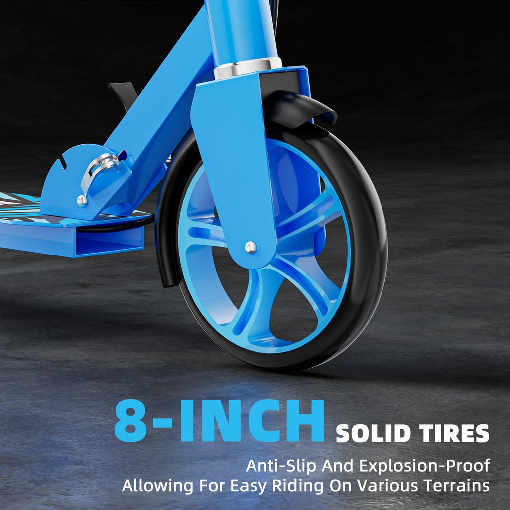 Lightweight Foldable Scooters with 8-Inch Wheels and Hand Brake M944156