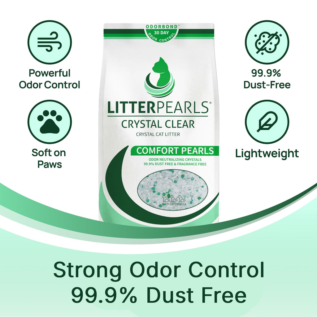 Unscented Non-Clumping Crystal Cat Litter, 7 lb F5783