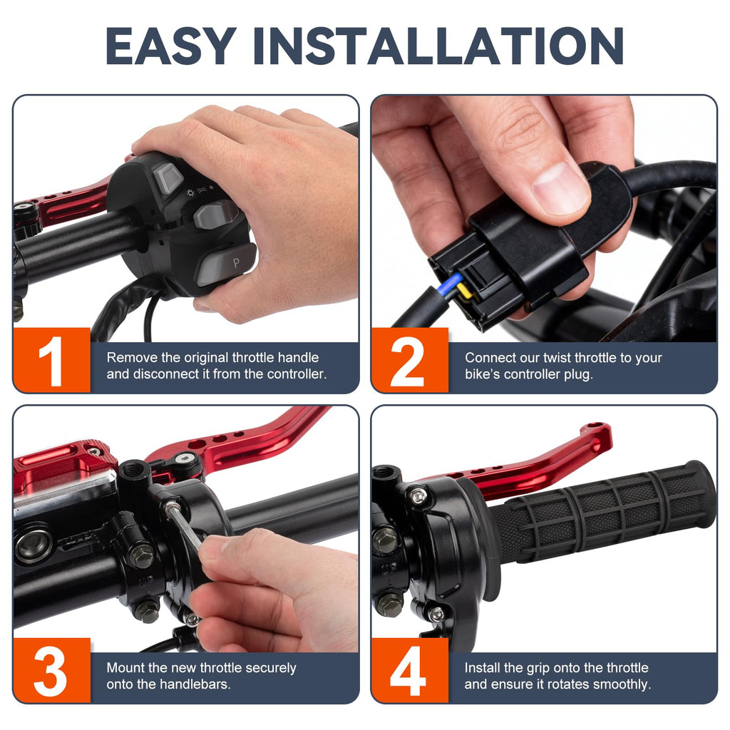 Waterproof Twist Throttle Kit for Electric Dirt Bike X2175