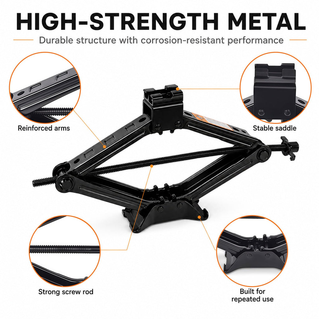 2 Ton Scissor Jack Kit with Lug Wrench W55732