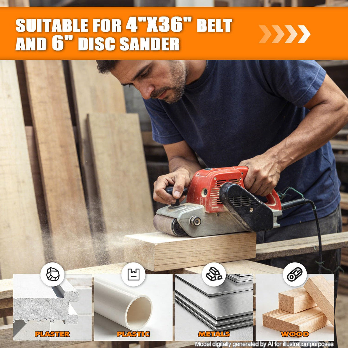 4x36 Inch Sanding Belts 31Pack K446185