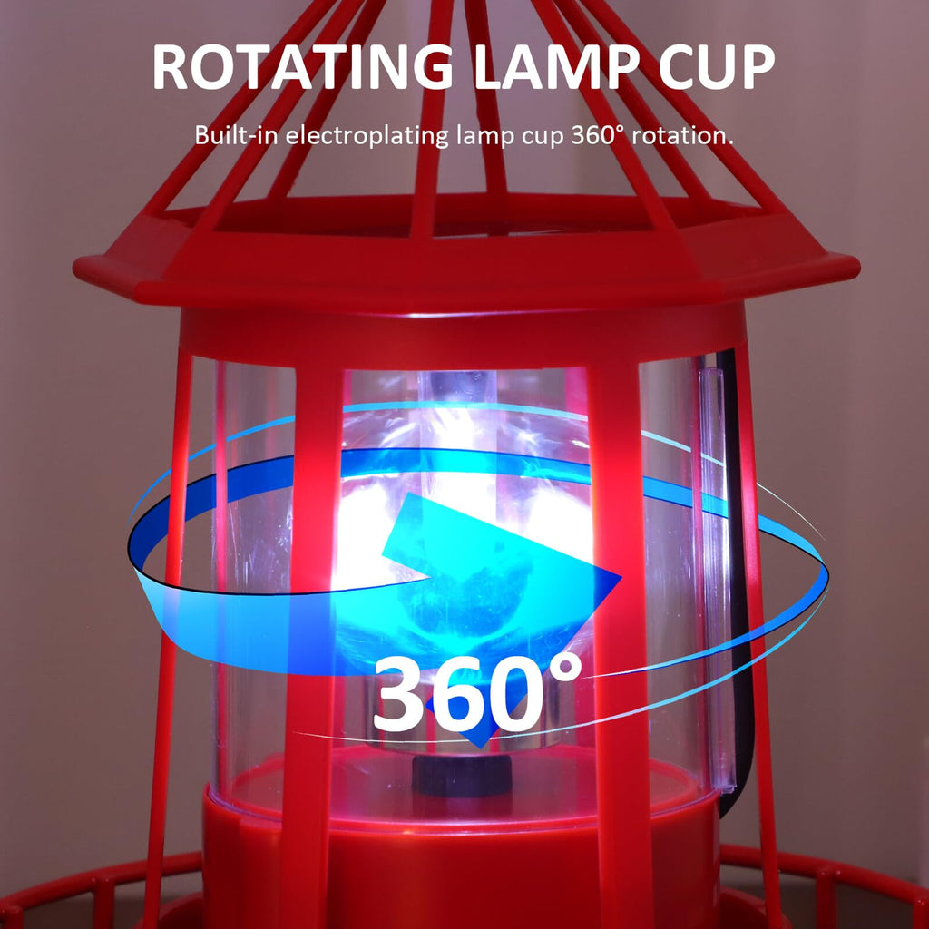 Solar Powered Rotating Lighthouse A29765