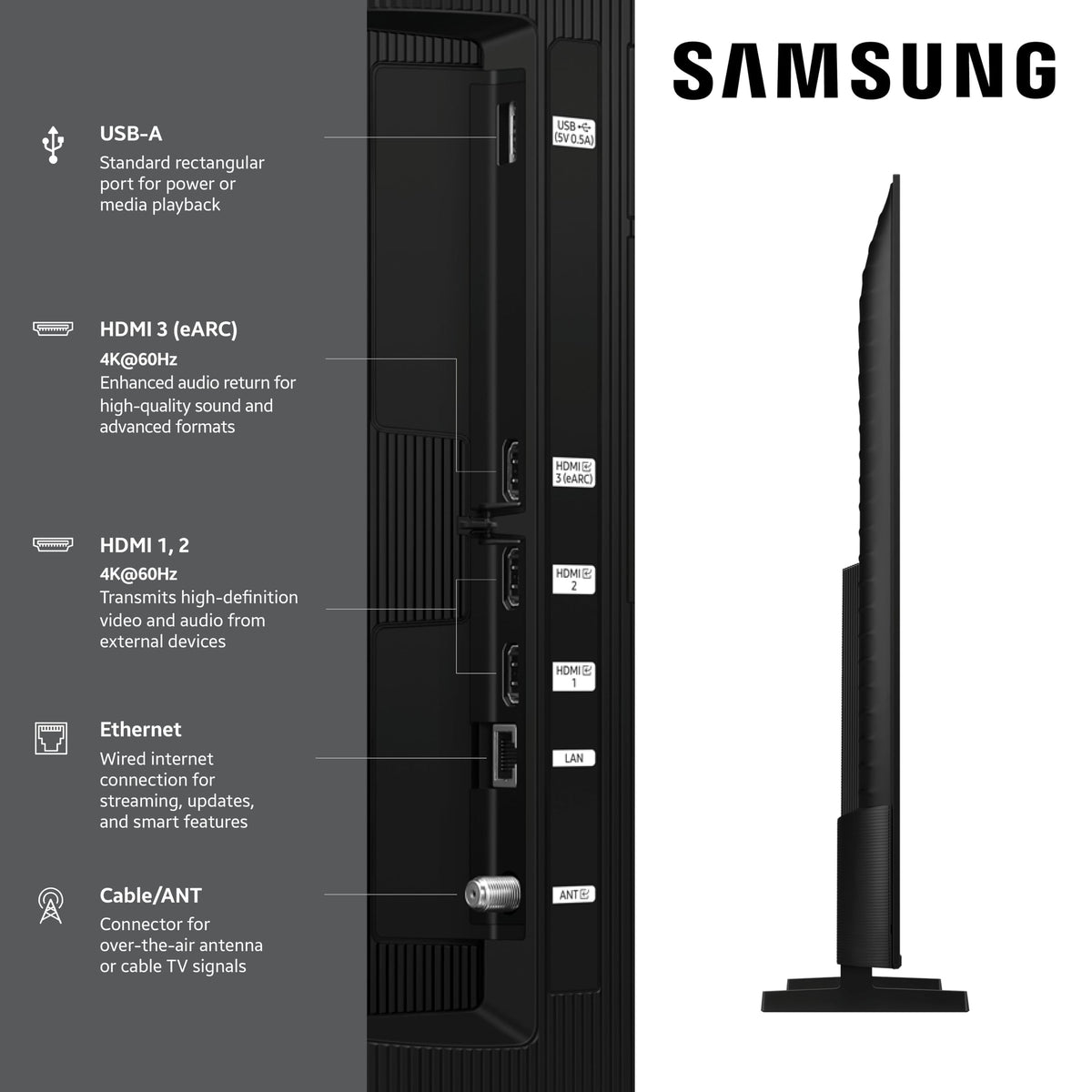 43 Inch QLED 4K Smart TV with 2.0 Channel Photo Frame Speaker B170090