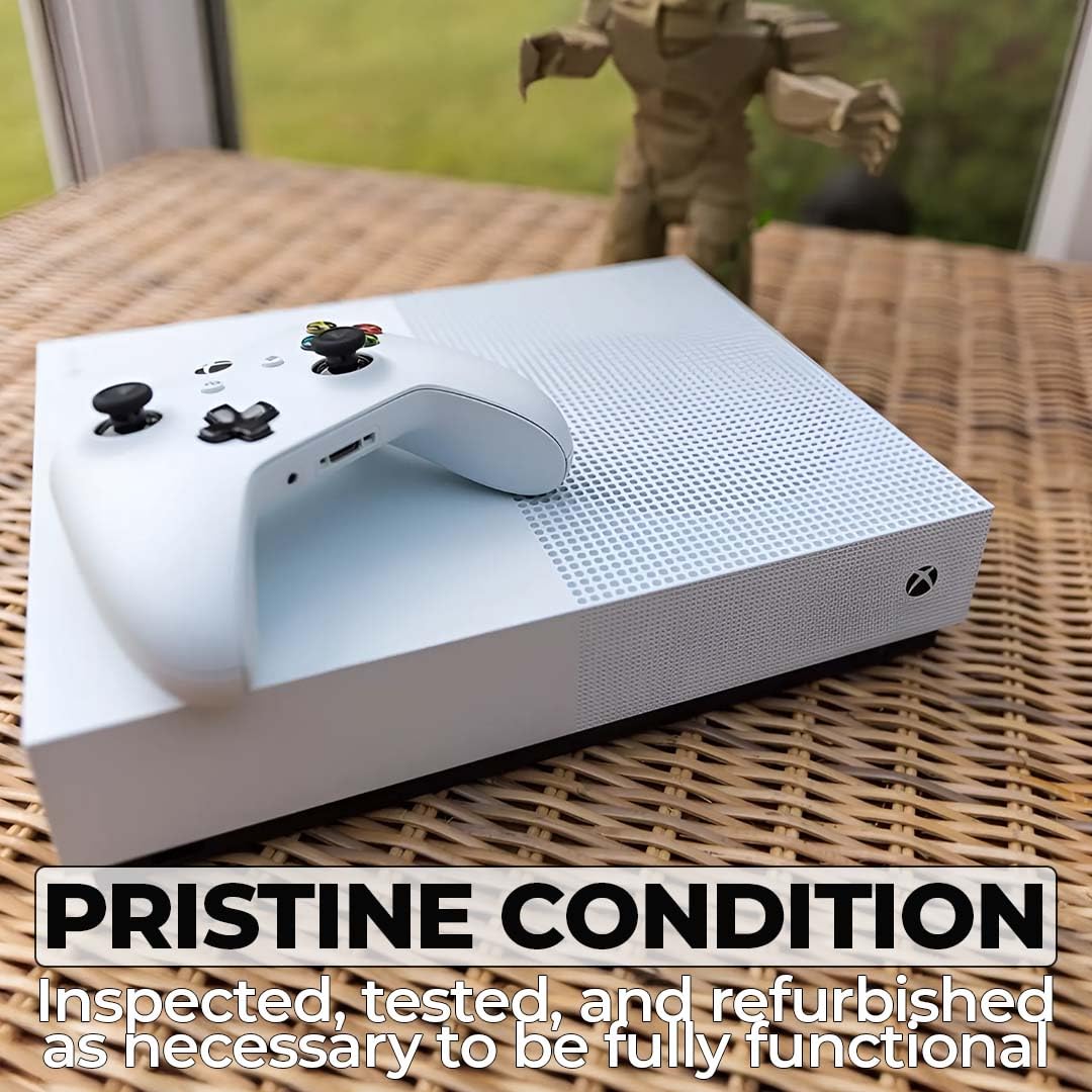 White 1TB All-Digital Console Bundle with Wireless Controller R734