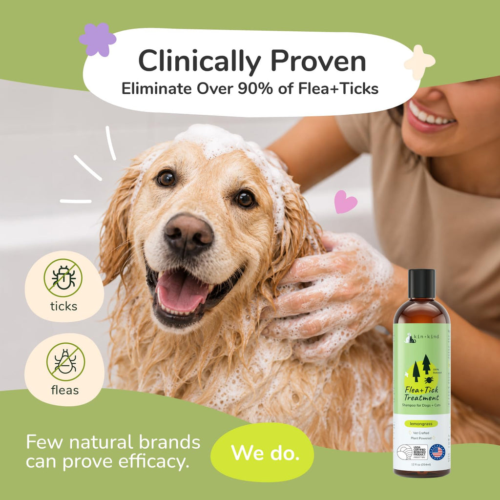 Lemongrass Flea & Tick Shampoo for Dogs & Cats 12 fl oz M94788