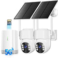Wireless Outdoor Security Cameras 4MP Solar Powered 360°PTZ D688