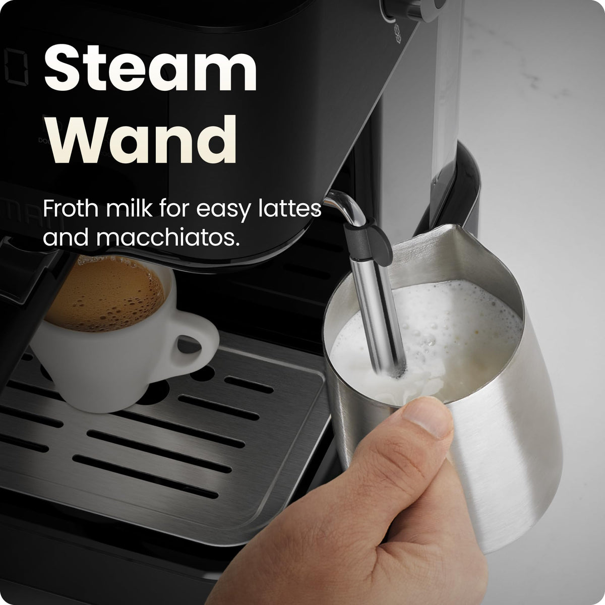 15 Bar Digital Espresso Machine with Steam Wand K913453