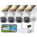 4MP Solar Security Cameras Wireless Outdoor WiFi N898