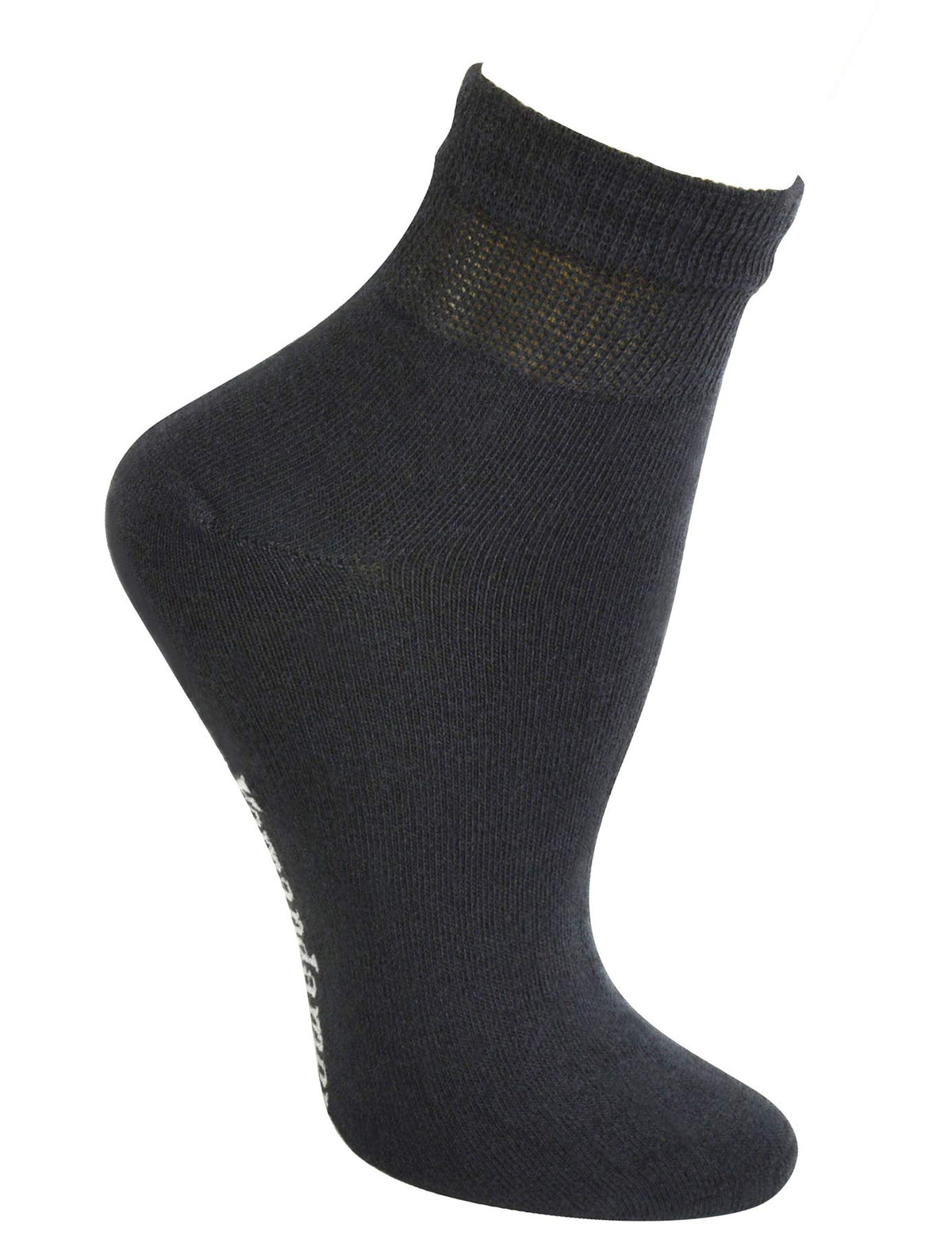 Cotton Ankle Dress Socks with Seamless Toe L3939